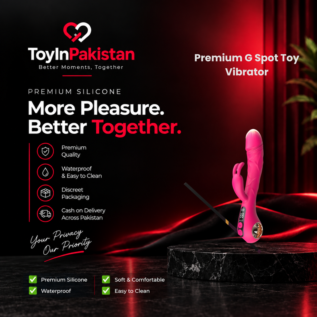 Buy G Spot Dildo Vibrator in Pakistan - Sex Toys Shop